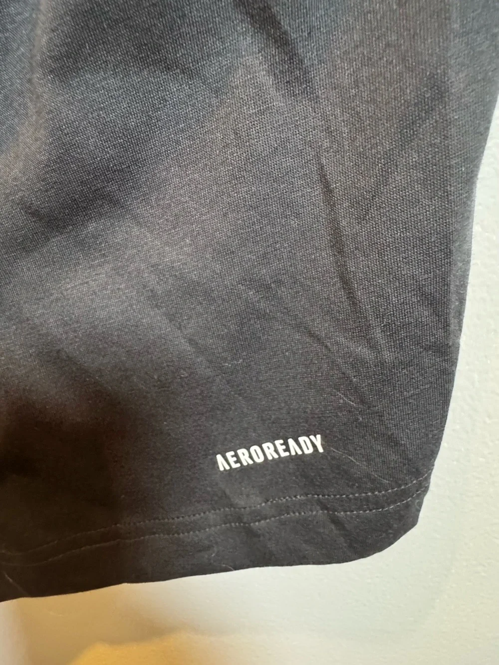 adidas Black Short Sleeve Crew T-Shirt with White Logo
